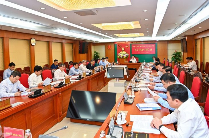Kỳ họp thứ 28 của Ủy ban Kiểm tra Trung ương - Ảnh: UBKT Trung ương